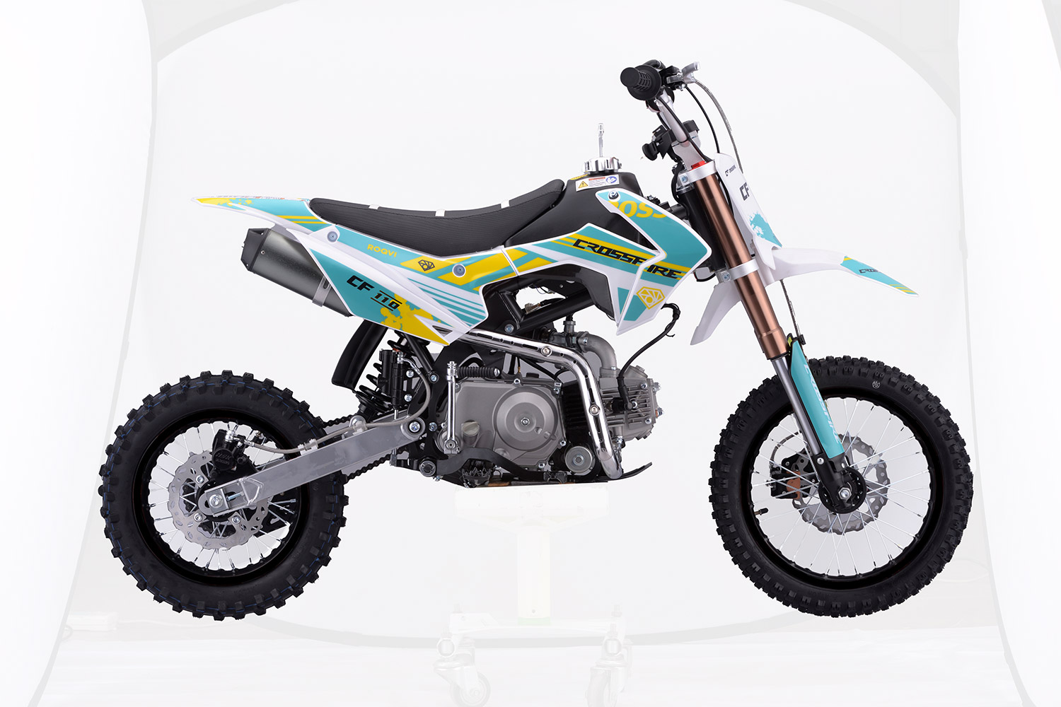 Crossfire 110CC Semi Auto Dirt Bike Teal