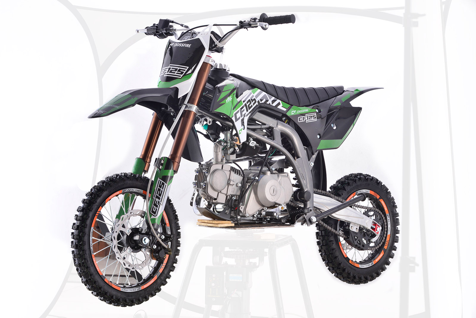 Crossfire 125CC Manual Dirt Bike Green