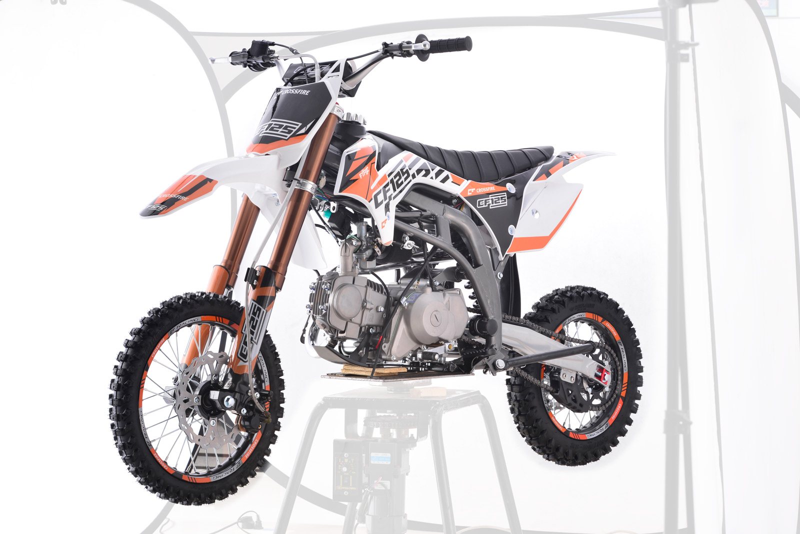 Crossfire 125CC Manual Dirt Bike White