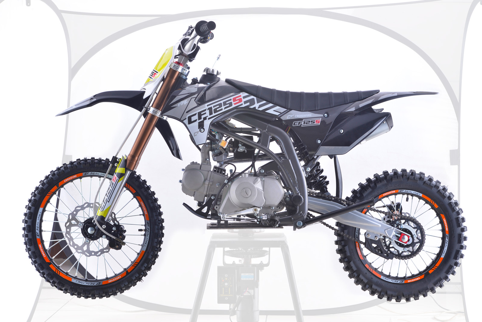 Crossfire 125CC Semi Auto Dirt Bike Black