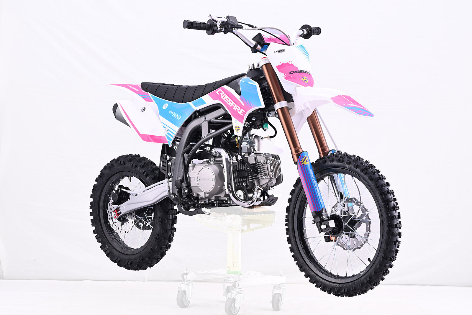 Crossfire 125CC Semi Auto Dirt Bike pink