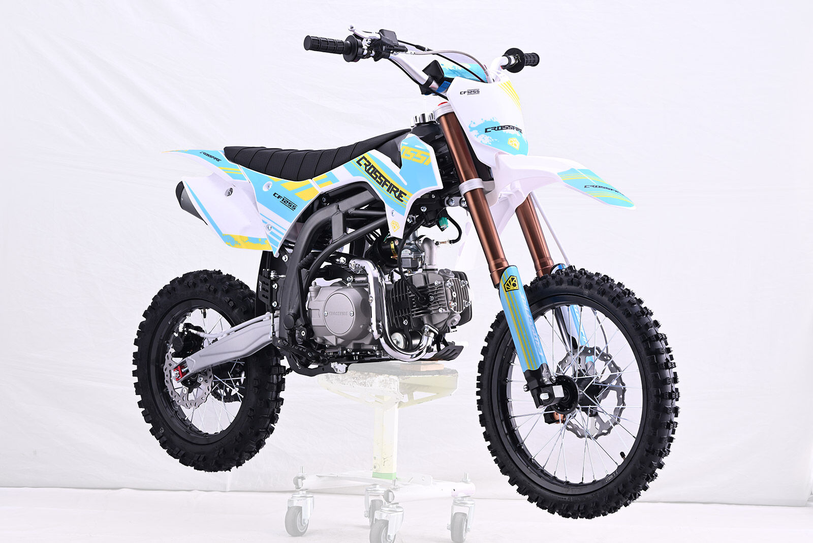 Crossfire 125CC Semi Auto Dirt Bike teal