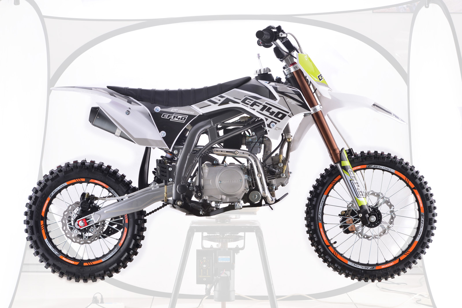 Crossfire 140CC Manual Dirt Bike White