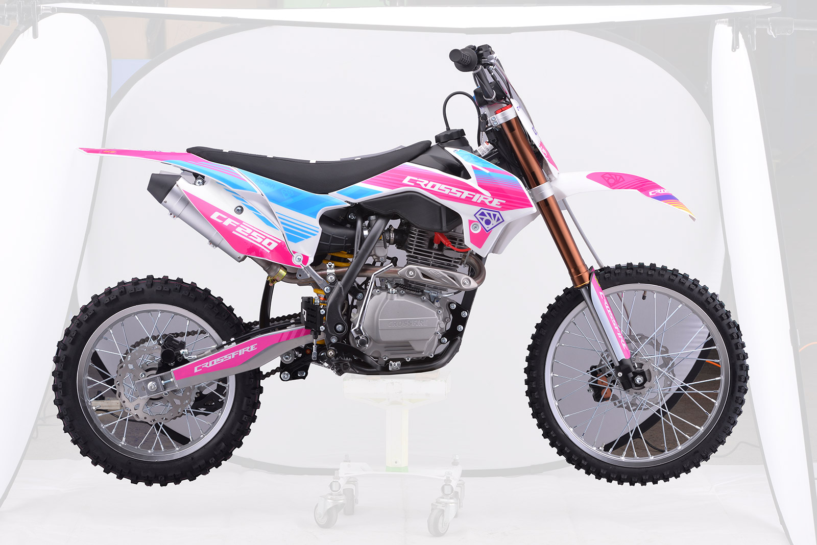 Crossfire 250CC Manual Dirt Bike Pink