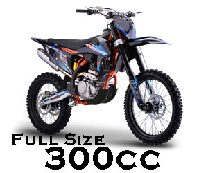 Crossfire 300CC Full Size Manual Dirt Bike