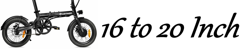 16 to 20 inch e-bike